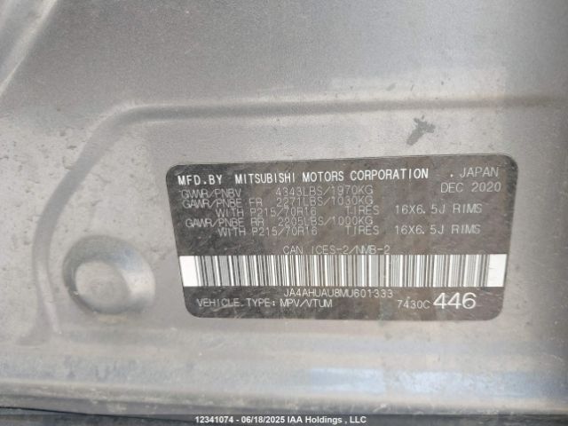 JA4AHUAU8MU601333 Mitsubishi mivec
