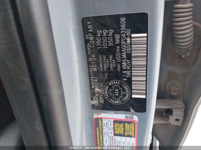 KMHLM4AG0PU439606 Hyundai mpi nu pe