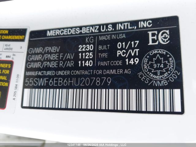 55SWF6EB6HU207879 Mercedes-Benz 2017