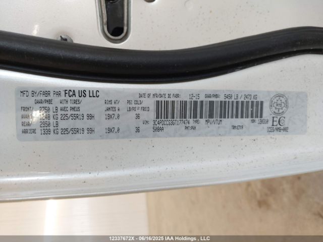 3C4PDCCG3GT177474 Dodge Journey Sxt/limited