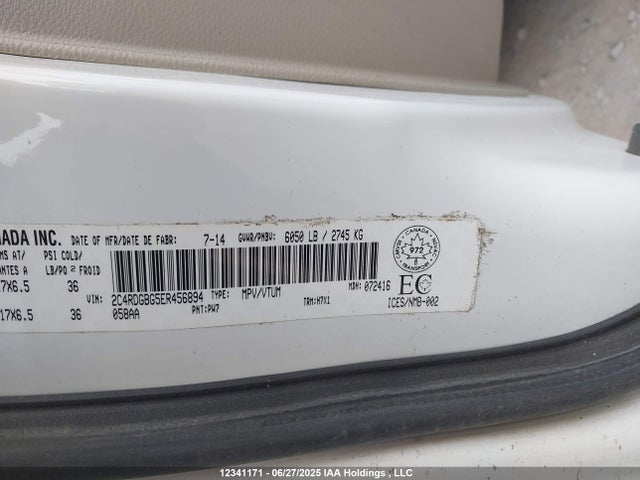 2C4RDGBG5ER456894 Dodge 2014