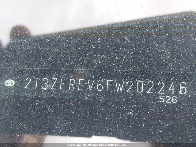 2T3ZFREV6FW202246 Toyota 2ar-fe