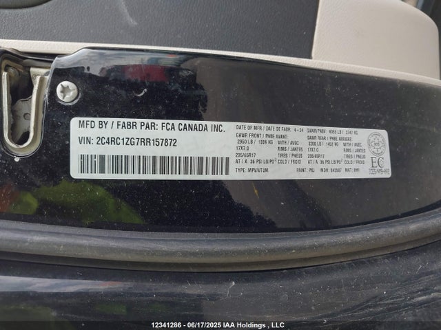 2C4RC1ZG7RR157872 Chrysler grand caravan