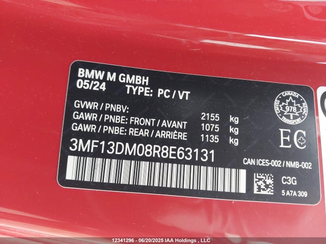 BMW M2 2024 3MF13DM08R8E63131 Image 9