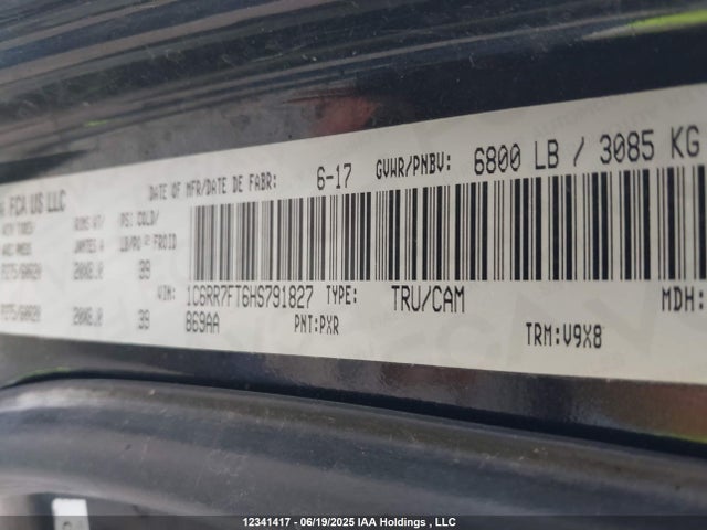 1C6RR7FT6HS791827 RAM 2017