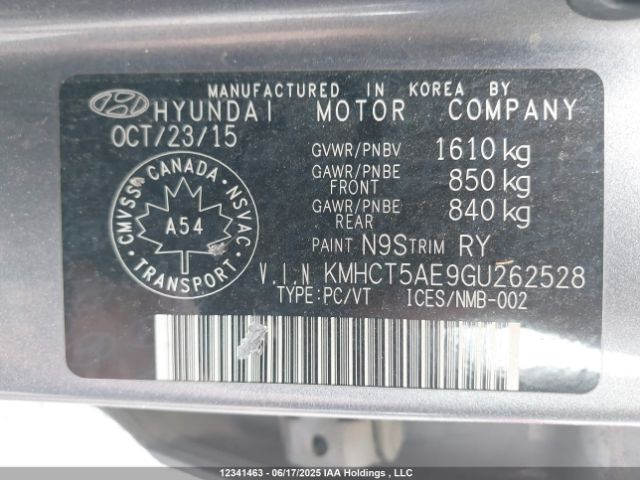 KMHCT5AE9GU262528 Hyundai dohc gdi gamma