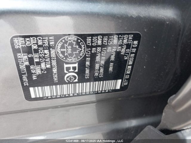 JN8BT3BB7RW428341 Nissan Rogue
