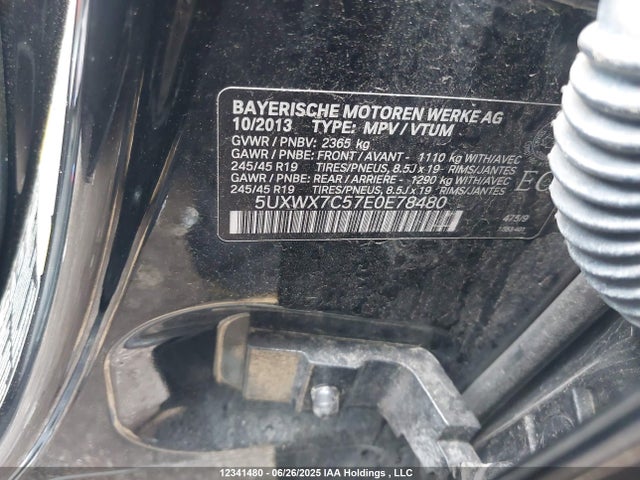 5UXWX7C57E0E78480 BMW X3