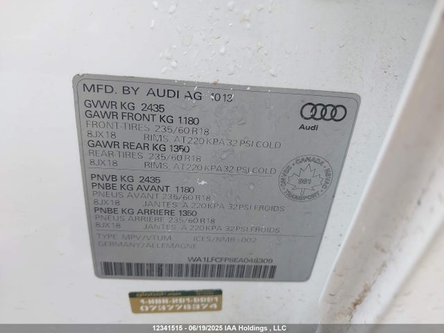 WA1LFCFP8EA048309 Audi Q5