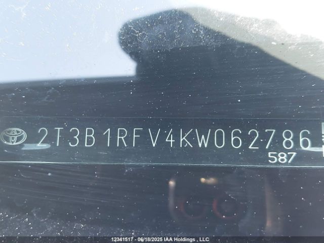 2T3B1RFV4KW062786 Toyota a25a-fks