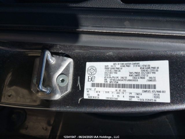 1FMCU9GX7FUB83533 Ford Escape