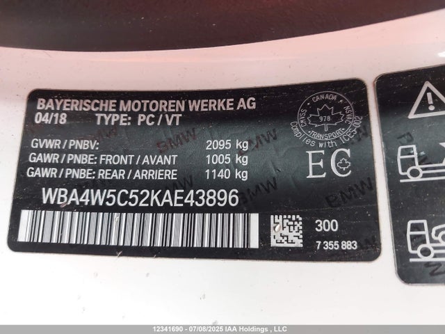 BMW 430I 2019 WBA4W5C52KAE43896 Image 9