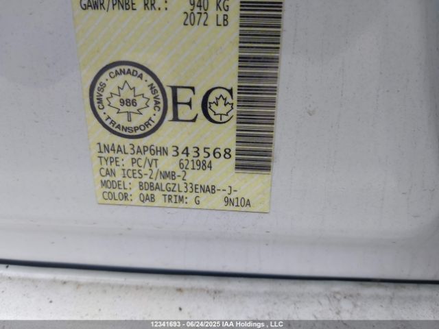 1N4AL3AP6HN343568 Nissan 2017