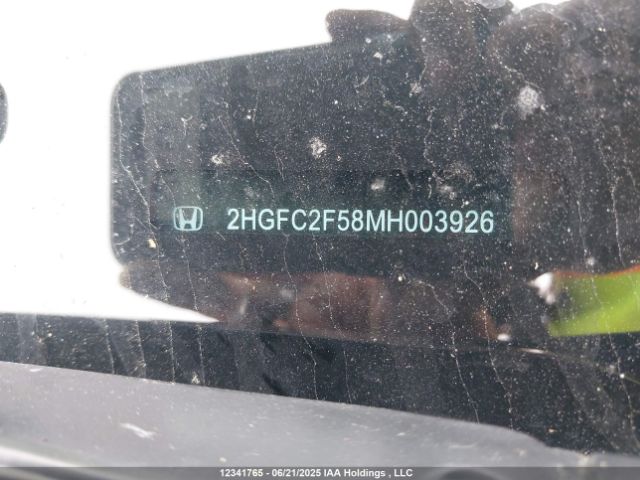 2HGFC2F58MH003926 Honda k20c2