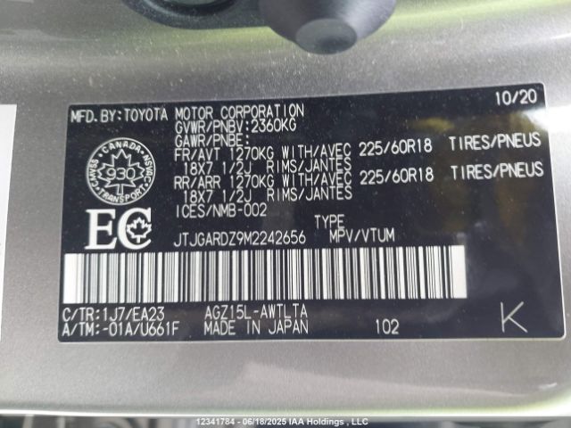 JTJGARDZ9M2242656 Lexus 8ar-fts