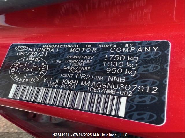 KMHLM4AG9NU307912 Hyundai mpi nu pe