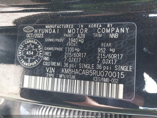 KM8HACAB5RU070015 Hyundai mpi nu pe