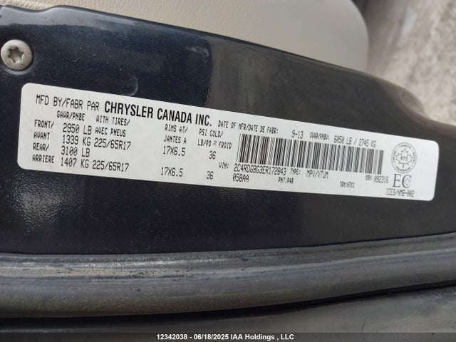 2C4RDGBG3ER172843 Dodge 2014