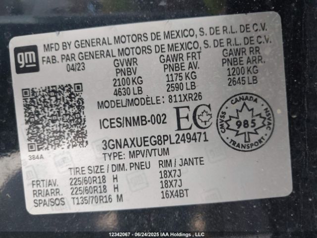 3GNAXUEG8PL249471 Chevrolet lsd