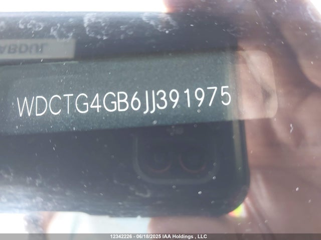 WDCTG4GB6JJ391975 Mercedes-Benz 270