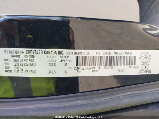 2C4RC1CG1FR504004 Chrysler Town and Country