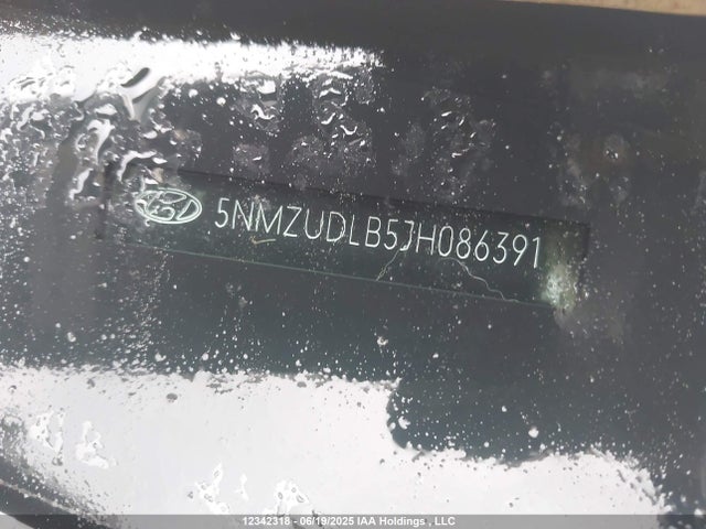 5NMZUDLB5JH086391 Hyundai gdi theta ii