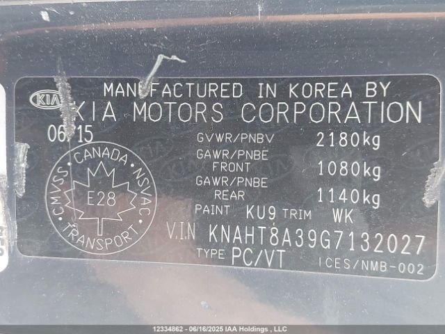 KNAHT8A39G7132027 KIA Rondo Lx/lx Value