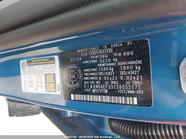 KNDAEFS51S6055171 KIA ev9