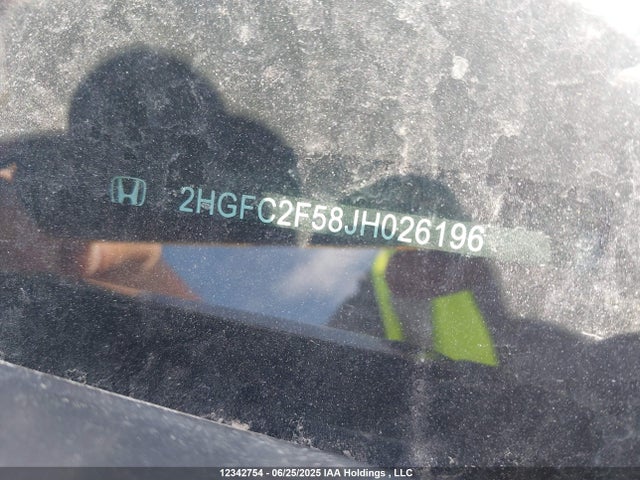 2HGFC2F58JH026196 Honda k20c2