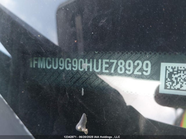 1FMCU9G90HUE78929 Ford 2017
