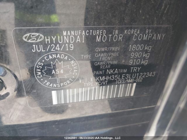 KMHH35LE3LU122343 Hyundai gdi nu