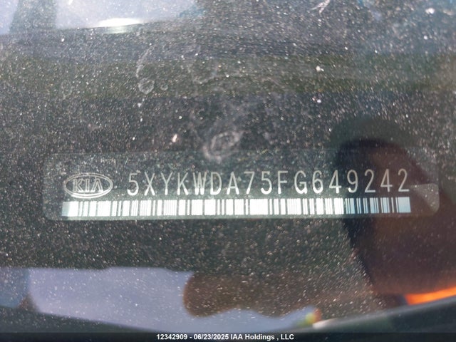 5XYKWDA75FG649242 KIA gasoline 3.3 v6 gdi lambda ii