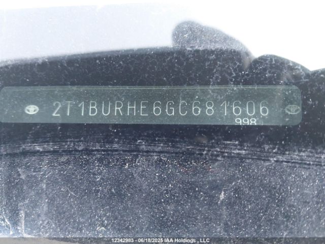 2T1BURHE6GC681606 Toyota 2zr-fe