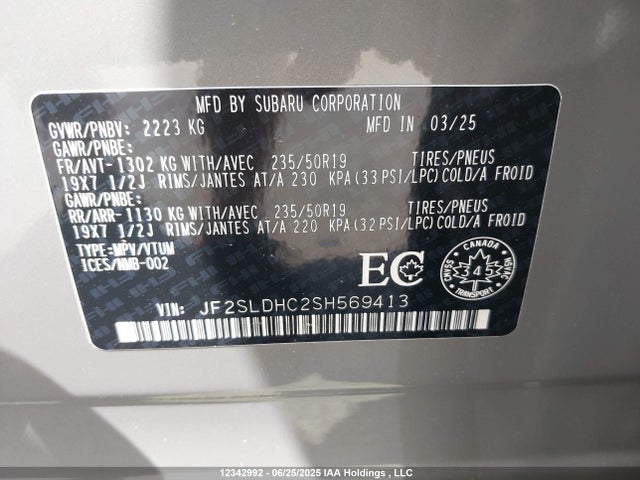 JF2SLDHC2SH569413 Subaru na