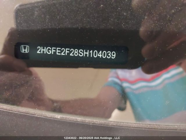 2HGFE2F28SH104039 Honda k20c9