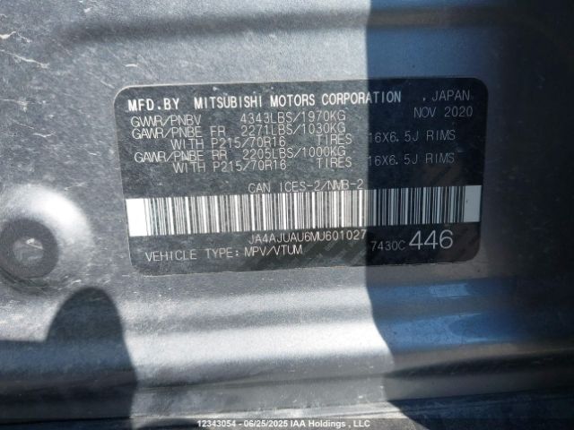 JA4AJUAU6MU601027 Mitsubishi mivec