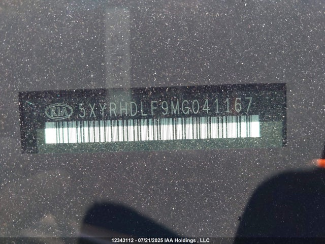 5XYRHDLF9MG041167 KIA t-gdi theta-iii