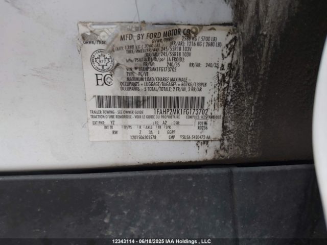 1FAHP2MK1FG173702 Ford 2015