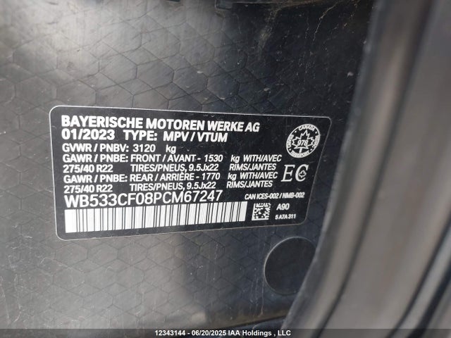 WB533CF08PCM67247 BMW Ix