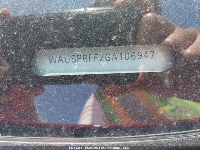 WAUSPBFF2GA106947 Audi 2016