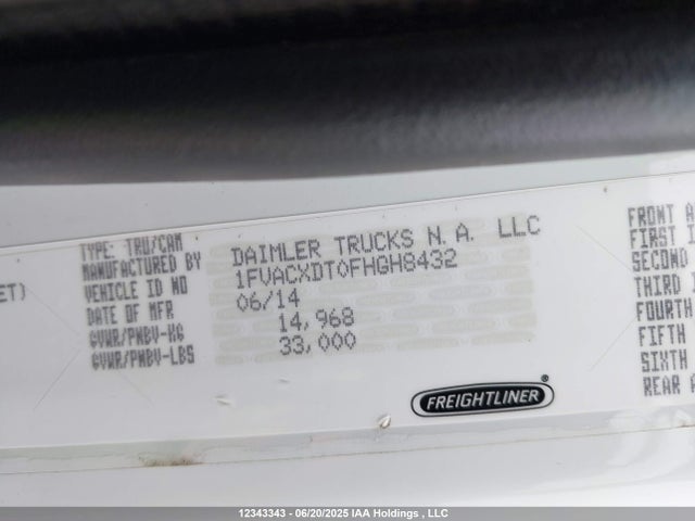 Freightliner Cummins Isb 2015 1FVACXDT0FHGH8432 Image 9