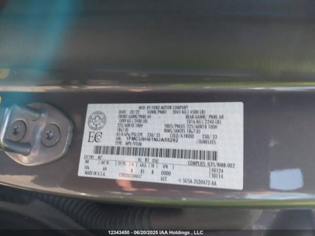 1FMCU9H61NUA55292 Ford dragon di tc