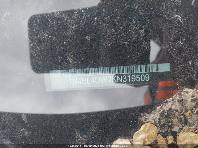 1N4BL4DW7KN319509 Nissan 2019