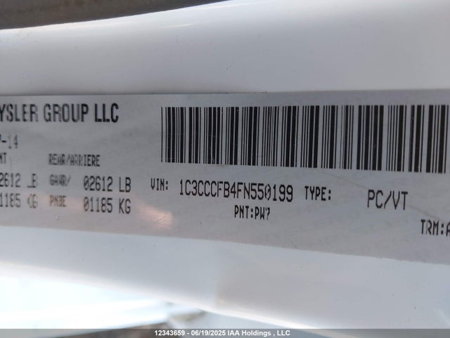 1C3CCCFB4FN550199 Chrysler 200