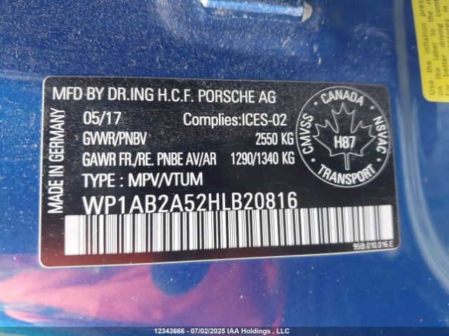 WP1AB2A52HLB20816 Porsche Macan