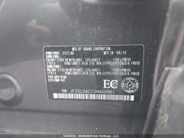 JF2SLDAC1SH469961 Subaru na