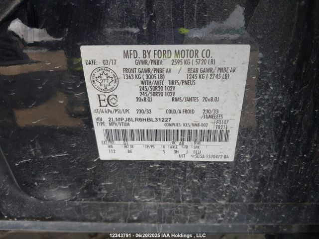 2LMPJ8LR6HBL31227 Lincoln 3.7l tivct (twin independent variable camshaft timing)