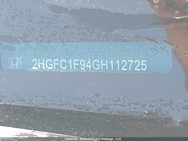 2HGFC1F94GH112725 Honda l15b7
