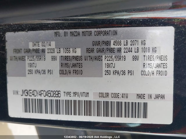 Mazda py 2015 JM3KE4DY4F0450896 Image 9