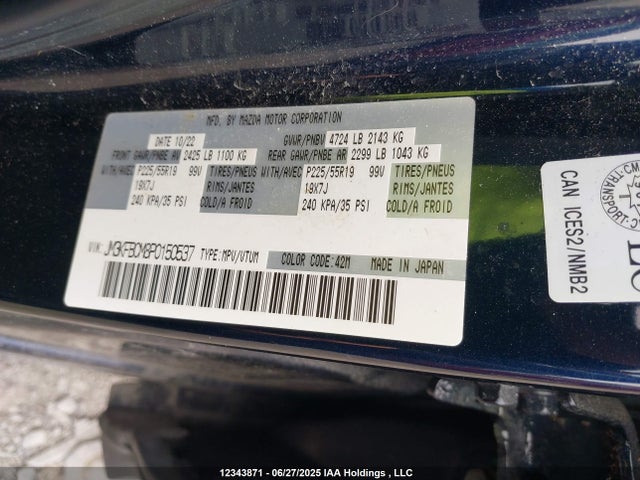 Mazda pyud 2023 JM3KFBCM8P0150537 Image 9